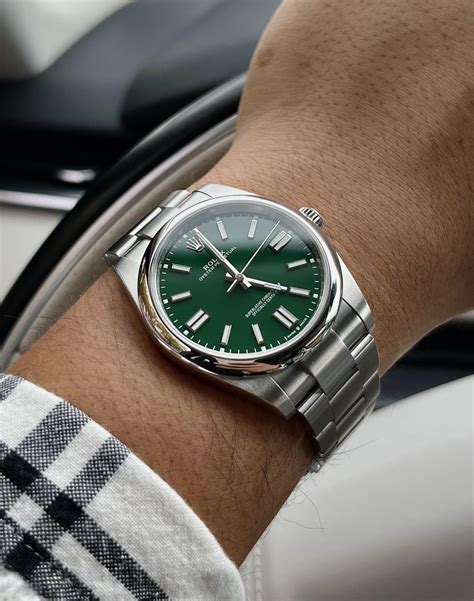 rolex green op|Rolex oyster perpetual green price.